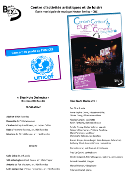CONCERT BNO UNICEF samedi 6 avril 2013
