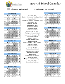 2004 District Calendar 2005