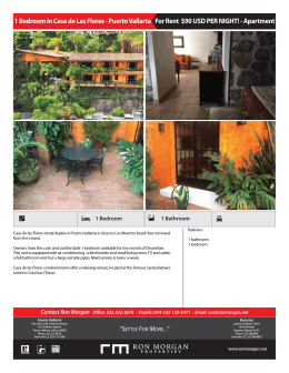 1 Bedroom in Casa de Las Flores - Puerto Vallarta For Rent $90