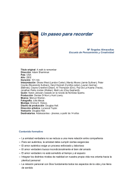 PDF Un paseo para recordar. Ficha Pedagógica. Maria