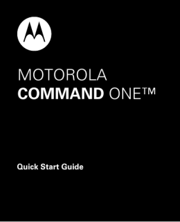 English/Spanish/French Command One Quick Start Guide (T