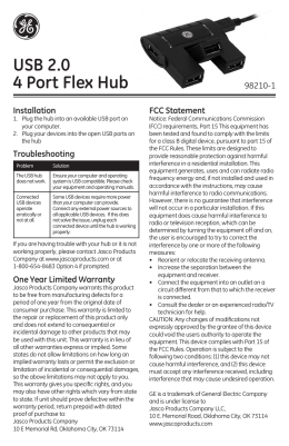 USB 2.0 4 Port Flex Hub