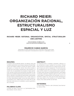 richard meier: organización racional, estructuralismo espacial