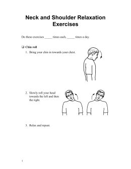 Neck and Shoulder Relaxation Exercises - Spanish