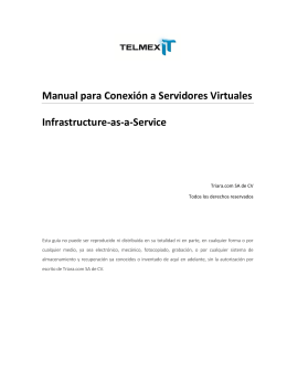 Manual para Conexión a Servidores Virtuales