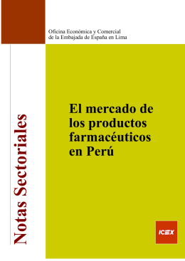 El mercado de los productos farmacéuticos en Perú