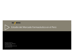Estudio del Mercado Farmacéutico en el Perú