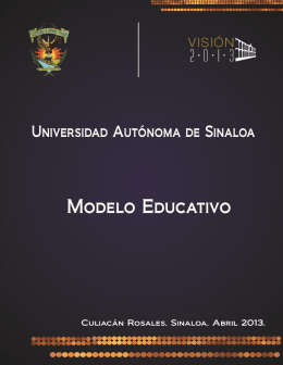 Modelo Educativo UAS 2013 - Secretaría Académica Universitaria