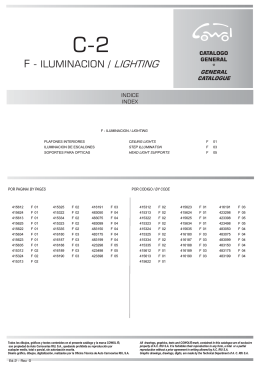 F - ILUMINACION / LIGHTING