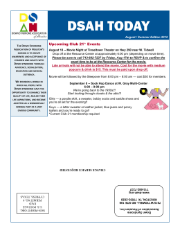 AUG 2012 NL - 8 pages - DSAH - Down Syndrome Association of