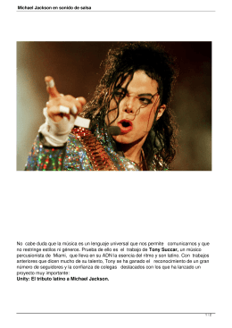 Michael Jackson en sonido de salsa