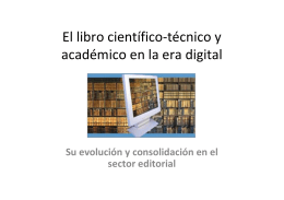 El libro científico-técnico y académico en la era digital