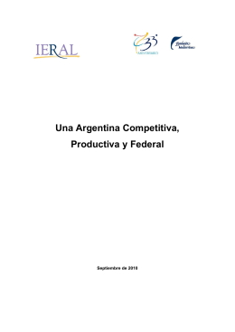 Una Argentina Competitiva, Productiva y Federal