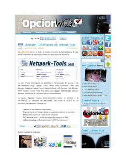 Utilidades TCP/IP online con network-tools