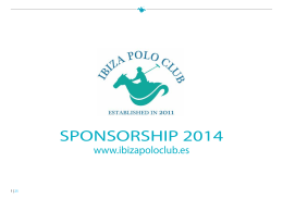 SPONSORSHIP 2014 - Ibiza Polo Club