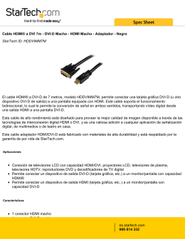 Cable HDMI® a DVI 7m - DVI-D Macho - HDMI Macho