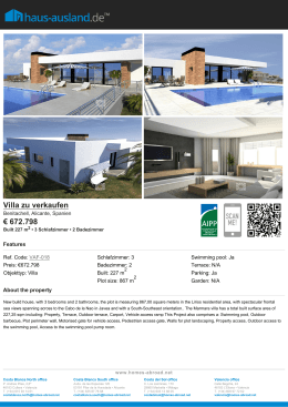 Villa zu verkaufen € 672.798 - Homes