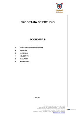 Economía II - Facultad de Administración y Economía
