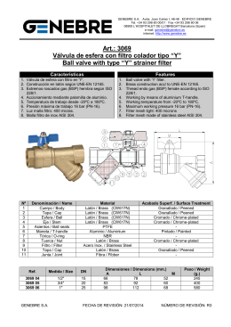 Ball valve with type “Y” strainer filter