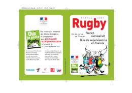 French survival kit Guía de supervivencia en francés
