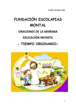 Infantil - Fundación Escolapias Montal