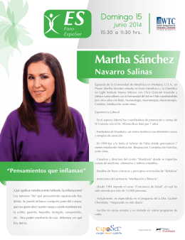 CV Martha Sanchez Navarro Foro ExpoSer