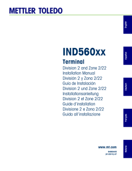 IND560xx - METTLER TOLEDO