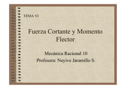 PDF Fuerza Cortante y Momento Flector