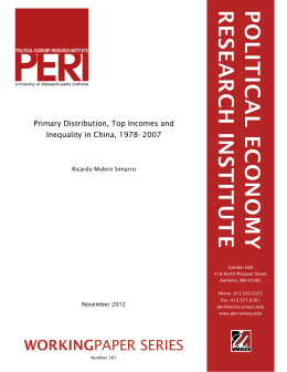 workingpaper - Political Economy Research Institute