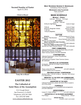 EASTER 2012 - The Cathedral of Saint Mary of the Assumption