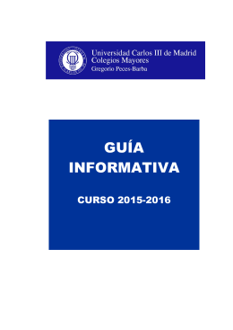 guía informativa - Colegios Mayores UC3M