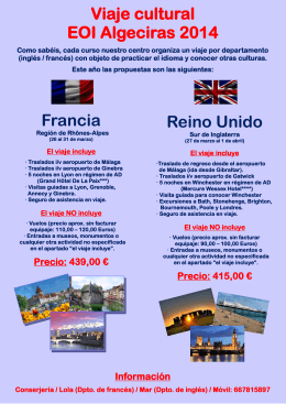 Info viajes 2014 EOI Algeciras