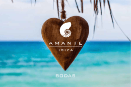 Folleto Bodas 2016 - Amante Beach Club