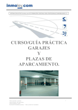 curso/guía práctica garajes y plazas de aparcamiento.