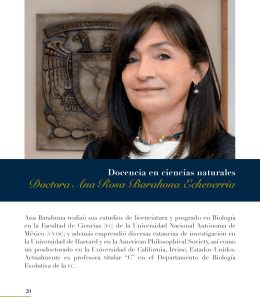 Dra. Ana Rosa Barahona Echeverría - dgapa