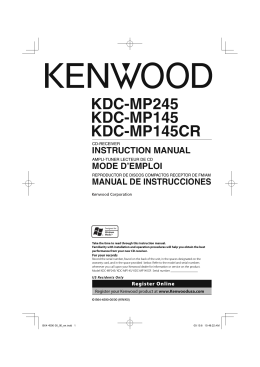 KDC-MP245 KDC-MP145 KDC-MP145CR