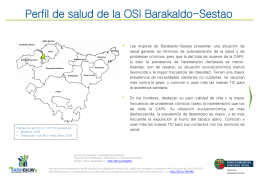 Perfil de salud de la OSI Barakaldo-Sestao