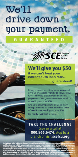 GUARANTEED We`ll drive down your payment.