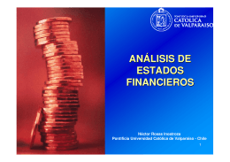 Análisis Financiero - Pontificia Universidad Católica de Valparaíso