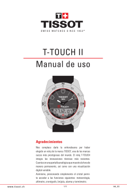 T-TOUCH II Manual de uso