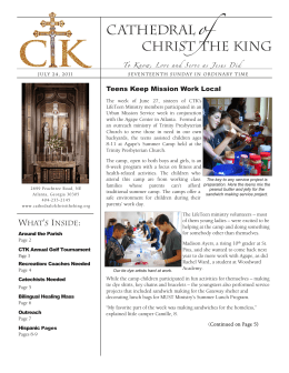 Teens Keep Mission Work Local - Cathedral of Christ the King