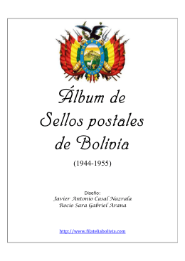 Álbum de Sellos postales Sellos postales de Bolivia