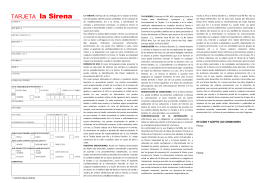 Formulario Tarjeta Cliente la Sirena en formato PDF