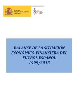 balance económico del fútbol español