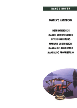 Range Rover Manual del Conductor - 2a Edición - Spa