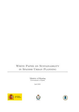 White Paper on Sustainability in Spanish Urban Planning