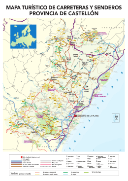 mapa turístico de carreteras y senderos provincia
