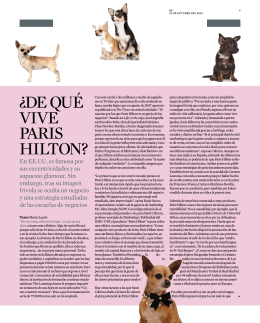 ¿De qué vive Paris Hilton? (La Vanguardia – 2010)