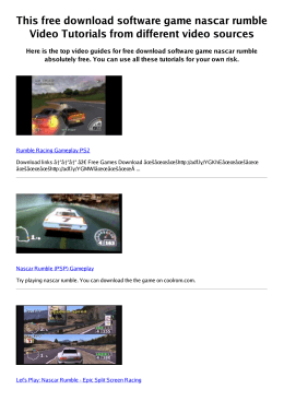 #Z free software game nascar rumble PDF