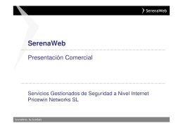 Descargar Presentación Comercial SerenaWeb